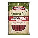 Old Wisconsin Natural Cut Original Sausage Snack Sticks, Zero Sugar, Naturally Smoked, Ready to Eat, High Protein, Low Carb, Keto, Gluten Free, No