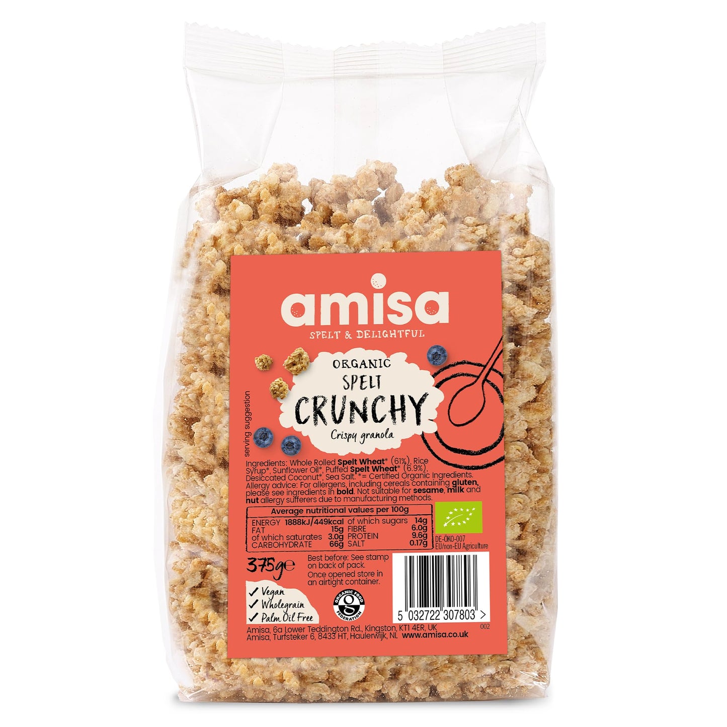 Amisa Organic - Spelt Crunchy - 375g