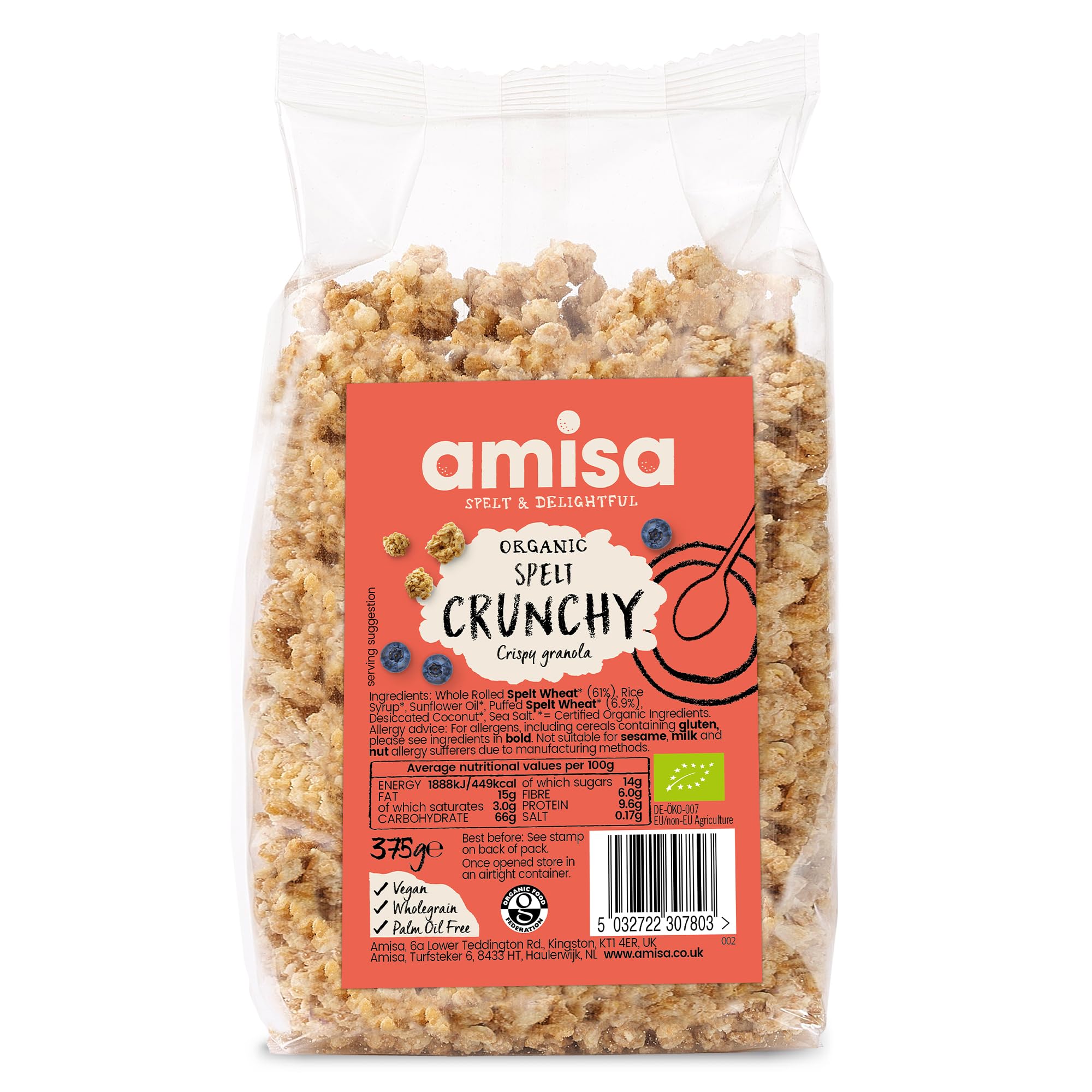 Amisa Organic - Spelt Crunchy - 375g