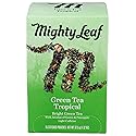 Mighty Leaf Tea, Green Whole Leaf Tea Bags - Green Tea Tropical - Light Caffeine - Blended with Pineapple, Guava & Tropical Fruit Flavors - 15 Count