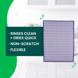 Scotch-Brite Stay Clean Scrubbing Dish Cloths, Rinses Clean and Dries Quick, 2 Non-Scratch Dish Cloths
