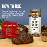 PS Seasoning Chop Shop - Garlic and Herb Seasoning - Steak Spice Rub for Grilling - All-Purpose Seasonings and Spices for Cooking Prime Cuts, Burgers