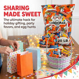 CANDYMAN Bulk Chocolate Candy Variety Pack, Individually Wrapped, 20 lb