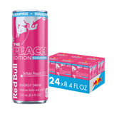 Red Bull Peach Edition Sugarfree Energy Drink, White Peach, 8.4 fl. oz., 6 x 4 Cans, Pack of 24 Cans, with 80mg Caffeine, Taurine & B Vitamins