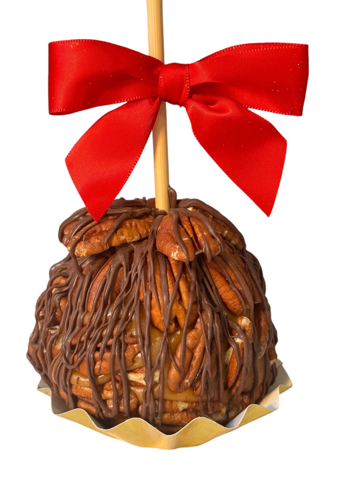 Gourmet Caramel Apples Gift Pack, Set of 3 (All Pecans & Chocolate)