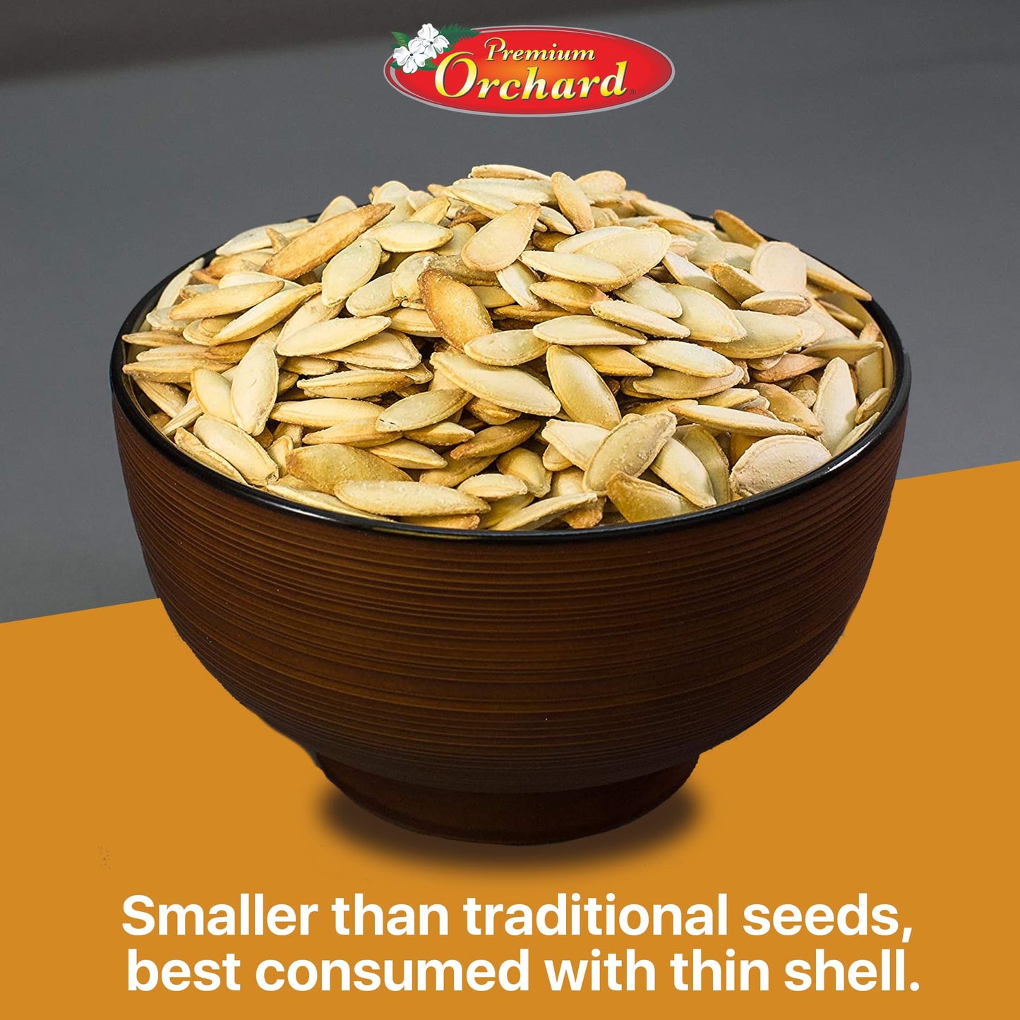 ROASTED PUMPKIN SEEDS to Eat in Shell by Premium Orchards MIXED NUTS - Salted with Sea Salt - Non-GMO Vegan Fresh Healthy Snacks/ - Great source