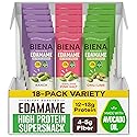 Biena Edamame Beans Snack High Protein Snacks - Healthy Office Snacks For Adults and Kids, 12g of Protein, 130 Low Calorie, Crunchy Edamame, Vegan