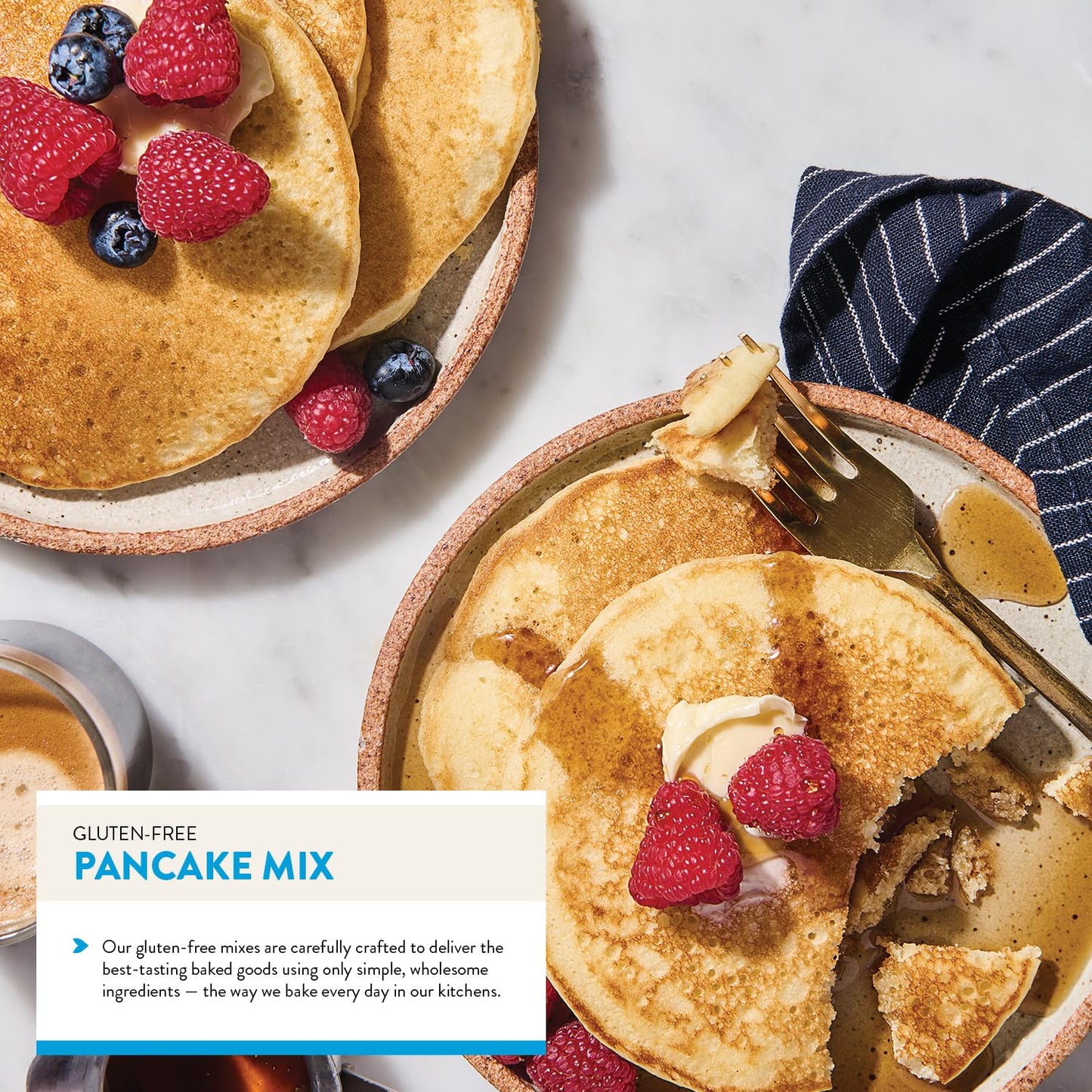 King Arthur Gluten-Free Pancake Mix, Certified Gluten-Free, Non-GMO Project Verified, Certified Kosher, 15 Oz