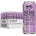Yachak Yerba Mate Drink, Blackberry, 16 Fl Oz Cans, Pack of 12