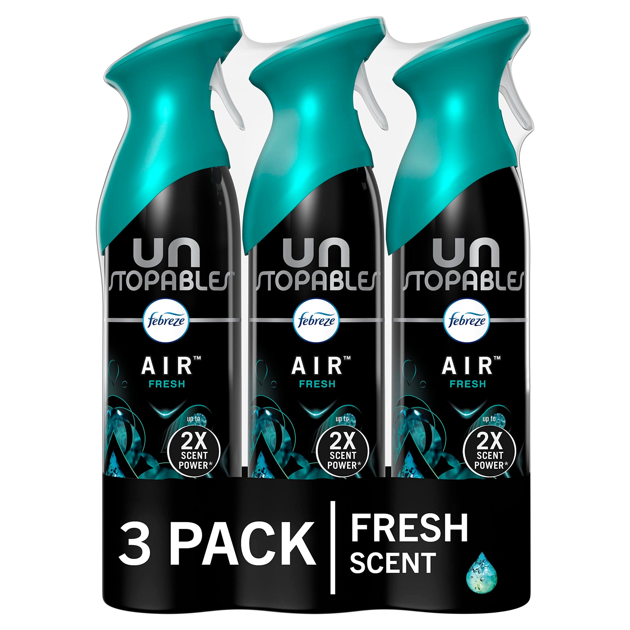 Febreze Air Mist Air Freshener Spray, Odor-Fighting Room Spray, Air Fresheners for Home and Bathroom and Kitchen, Aerosol Can, Unstopables Fresh