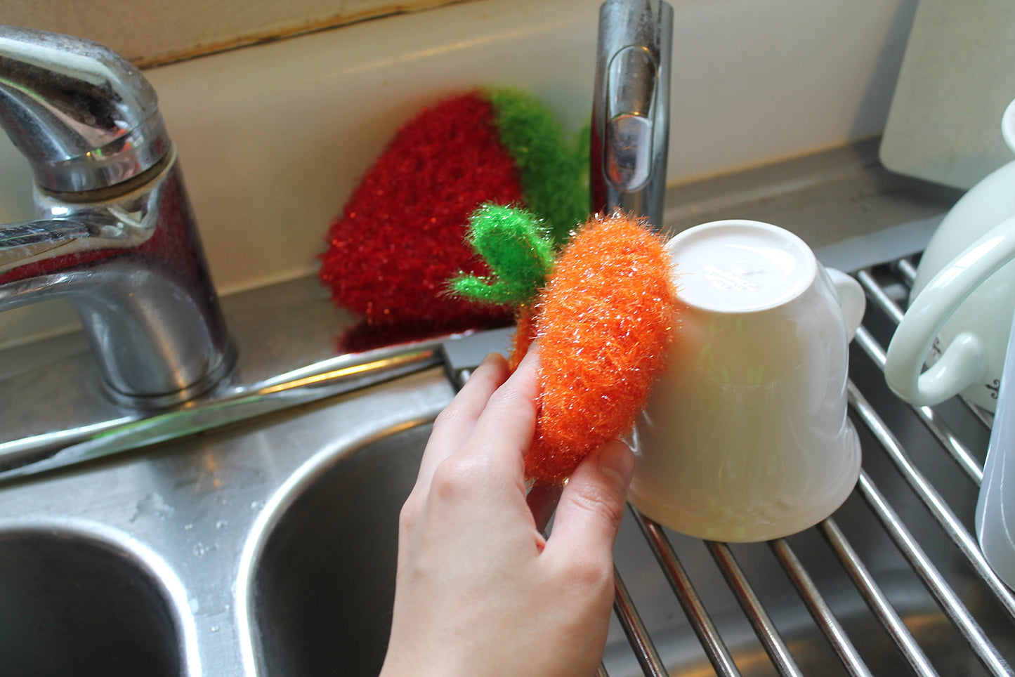 Say & Sincere Multi-Use Non-scratch Scrubber Dish Sponge, 3 Pieces