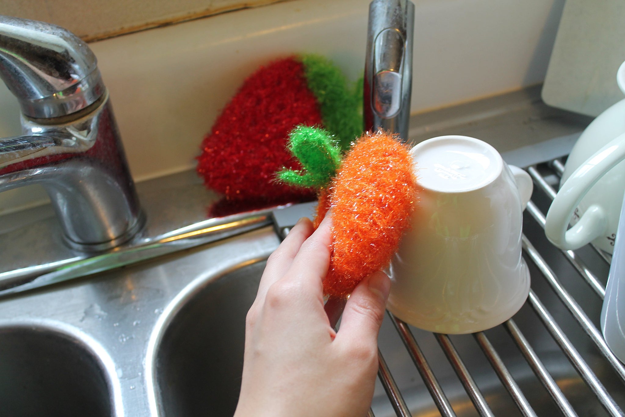 Say & Sincere Multi-Use Non-scratch Scrubber Dish Sponge, 3 Pieces