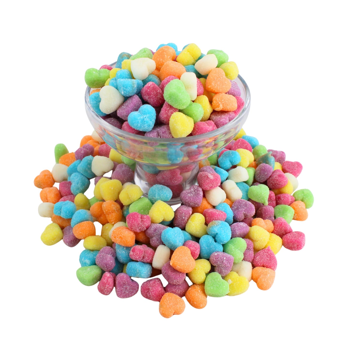 Share the Love Heart Shaped Candy - Gummy Hearts Candy - Valentine Ready Fruity Flavored Heart Gummies (3 Pound)
