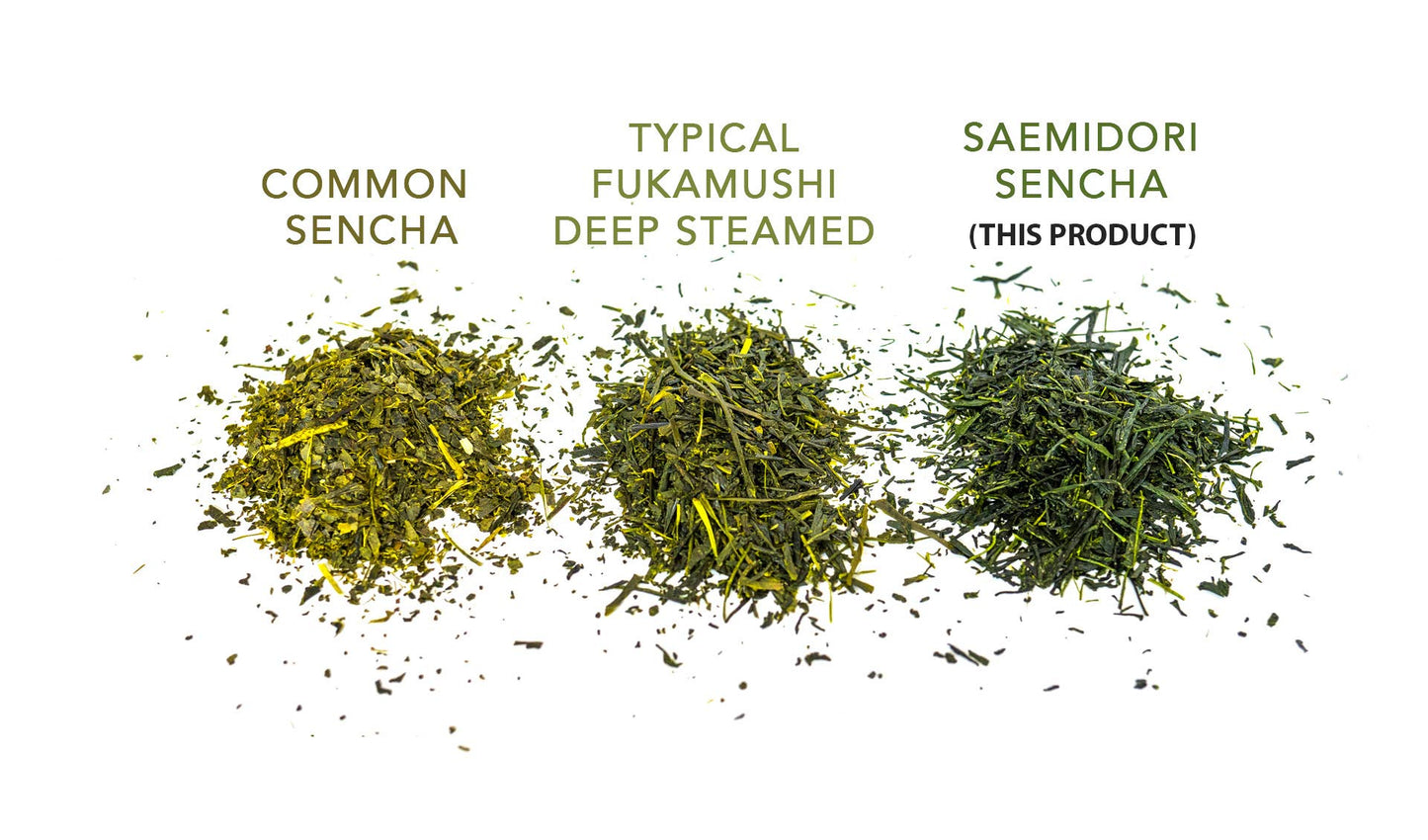 Organic Japanese Sencha - First Harvest Saemidori Cultivar 100g (3.5oz) bag - Loose Leaf Green Tea