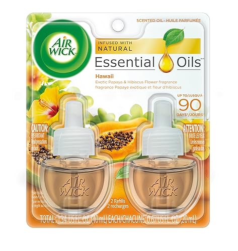 Air Wick Essential Oils Scented Oil Air Freshener Refill, Hawaii 2 ea (Pack of 5)
