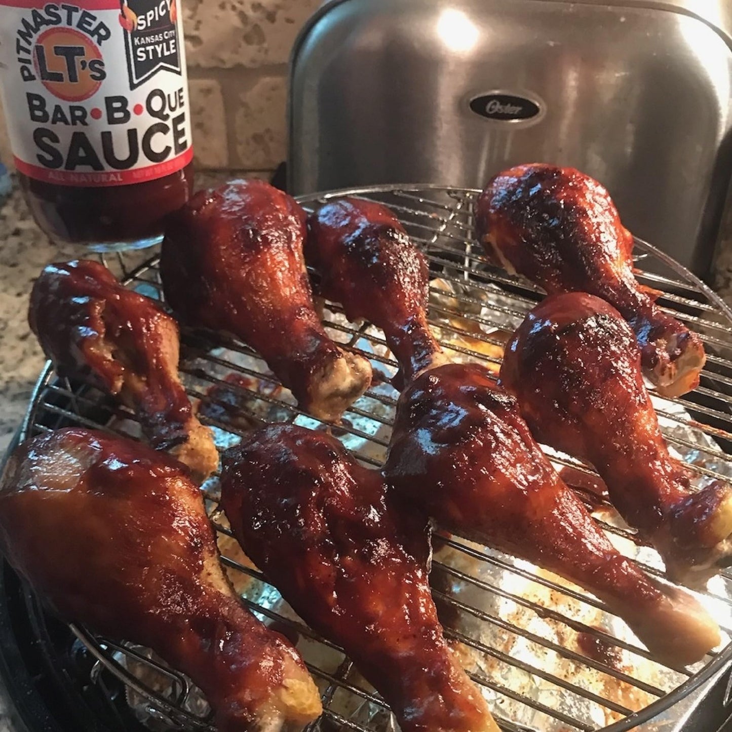 Pitmaster LT's Spicy Kansas City Made BBQ Sauce | All-Natural, Smoky Spicy Craft Blend (3 x 19 oz)