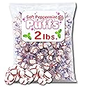 Soft Peppermint Puffs, Natural (2 Pound) Net Wt. 32oz. Soft Candy Peppermints