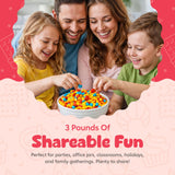 Fruit Shaped Hard Candy - 3 Pounds Bulk - Kids Candies Nostalgic - Gumball Machine Refills Candy Bar - 2000 Pieces