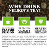 Nelson's Tea - Peppermint White Chocolate - Caffeine Free - Loose Leaf Tea with Green & Red Rooibos - White Chocolate Peppermint Tea (2 oz)