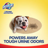 Resolve Urine Destroyer Steam Carpet Cleaner Solution - 2X Concentrated Formula Urine Eliminator for Pet Stains & Odors, Safe for Bissell, Hoover