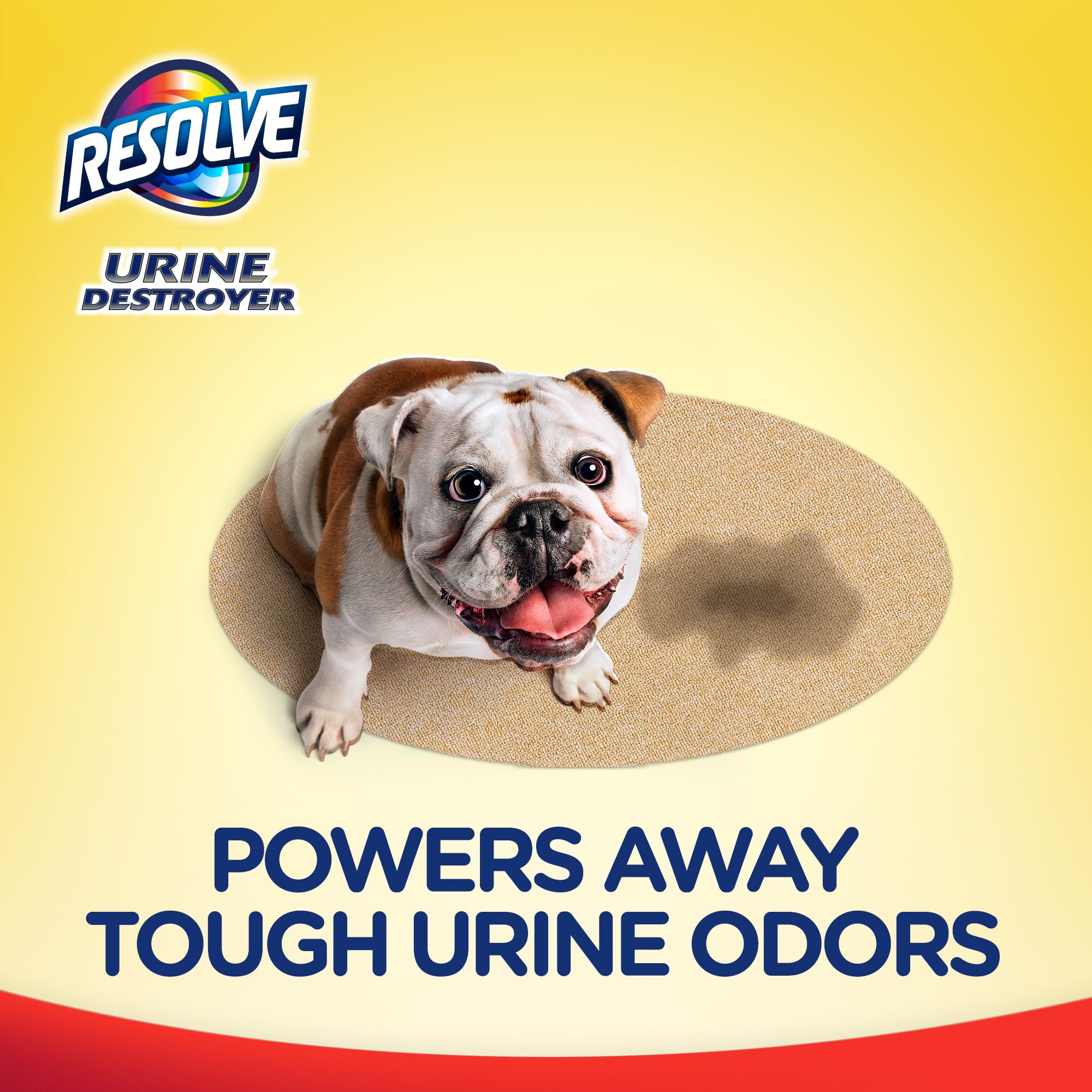 Resolve Urine Destroyer Steam Carpet Cleaner Solution - 2X Concentrated Formula Urine Eliminator for Pet Stains & Odors, Safe for Bissell, Hoover