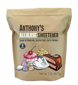 Anthony's Allulose Sweetener, 2 lb, Batch Tested Gluten Free, Keto Friendly Sugar Alternative, Zero Net Carb, Low Calorie