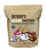 Anthony's Allulose Sweetener, 2 lb, Batch Tested Gluten Free, Keto Friendly Sugar Alternative, Zero Net Carb, Low Calorie