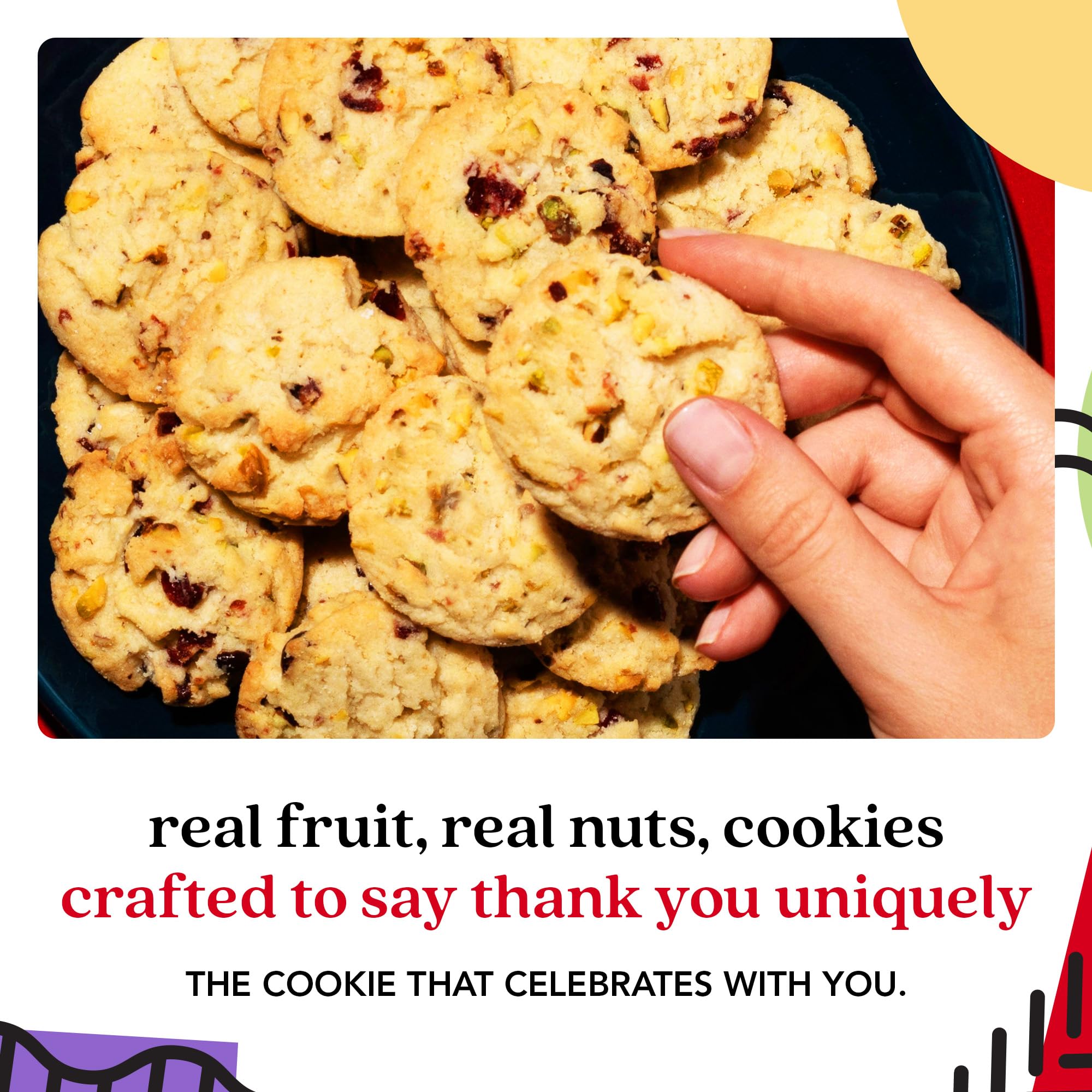 David's Cookies Happy Birthday Gift Sampler Tin - Crunchy Gourmet Cookies - Bakery Snack Gift for Birthdays, Celebrations and Special Occasions
