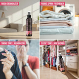 Non-Toxic Odor Eliminator, Natural Geranium & Lemongrass Air Freshener Spray for Home, Room, Closet & Couch Deodorizer, Long Lasting Bathroom & Toilet
