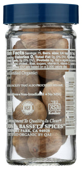 Morton & Bassett Organic Whole Nutmeg, 1.9 OZ