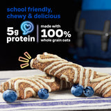 KIND Kids Granola Bars, Blueberry Muffin, Gluten Free, Low Sodium, Peanut and Tree Nut Free Snacks, 5g Protein, 5 Count