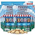 Happy Snacks Animal Crackers - Non-GMO, (Vegan) Plant Based, Nut & Peanut Free, Fortified with Essential Vitamins & Minerals, No Artificial