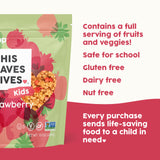 This Saves Lives Kids' GranolaPop, Strawberry Granola, Healthy Safe-For-School Kids' Breakfast and Snack, Vegan, Gluten Free, Nut Free, Dairy Free