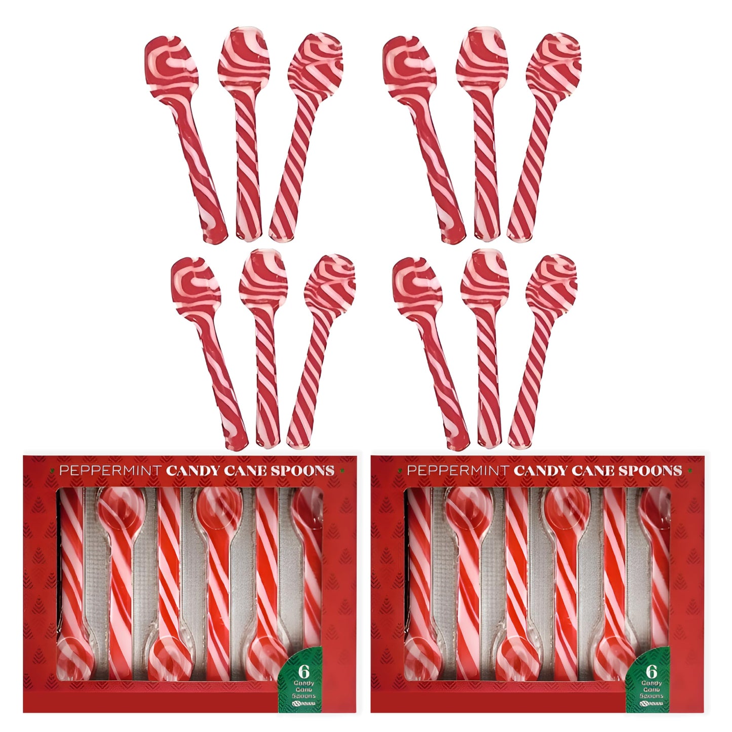 Perfect Stix Christmas Candy Cane Peppermint Spoonz.Edible Stirring Beverage Spoonz. Hot Chocolate Cocoa Tea Coffee Cocktail.Holiday Christmas Spoonz