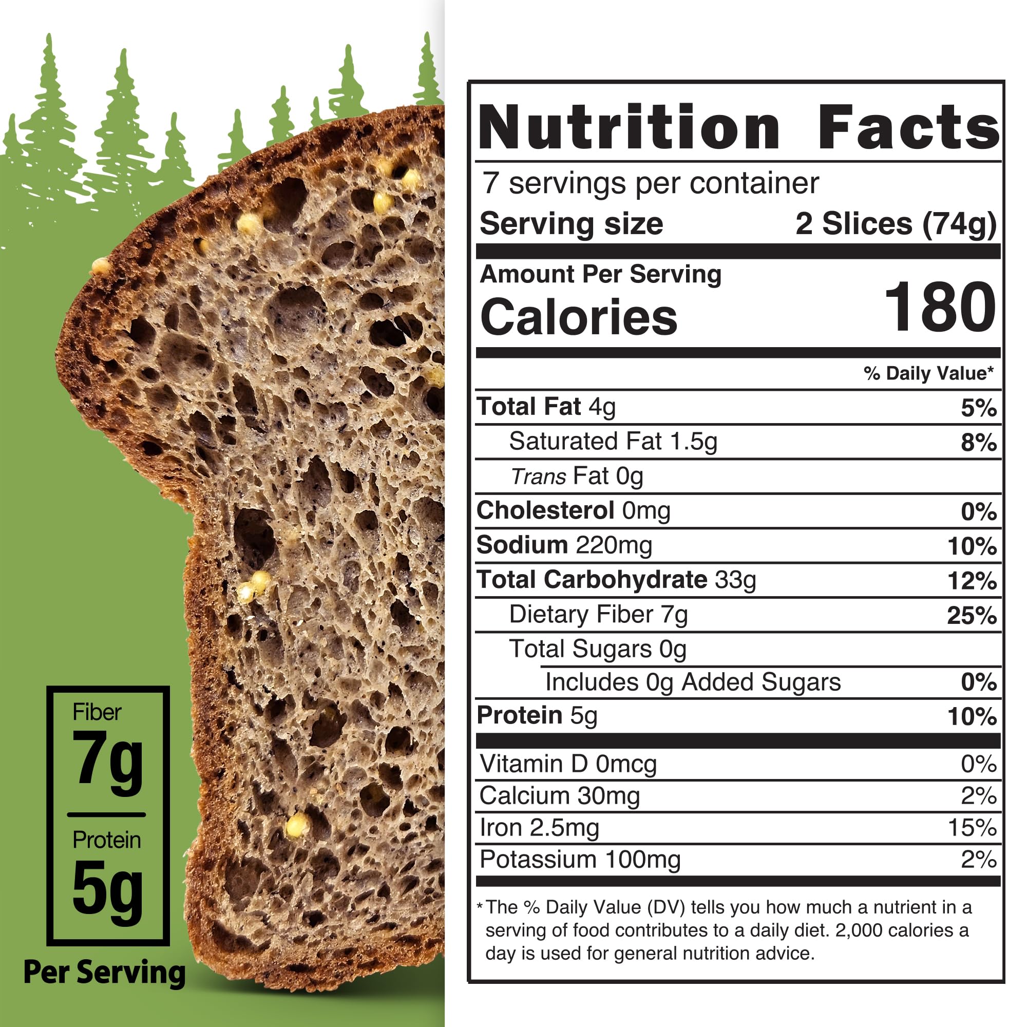 Happy Campers Hemp Hemp Hooray Gluten Free Bread, Multi-Grain, Non-GMO, Vegan, Organic, 17.4 oz Loaf (Pack of 4)