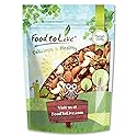 Food to Live - Mixed Raw Nuts, 1 Pound Cashews, Brazil Nuts, Walnuts, Almonds, Unsalted, Raw, Kosher, Vegan, Bulk