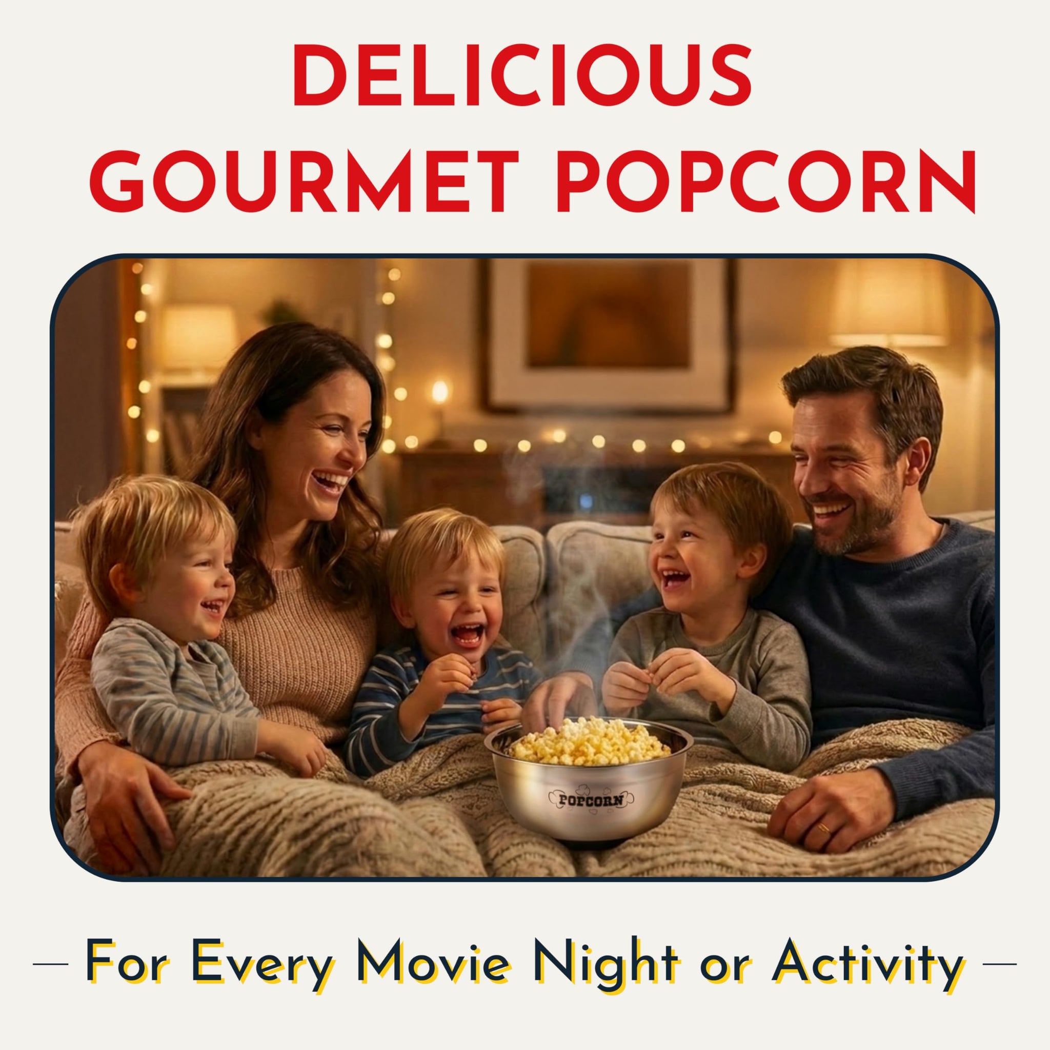 Wabash Valley Farms Open Fire Popcorn Popping Kits - All-You-Need Movie Night Kit - Includes Yellow Popcorn Kernels, Salt & Oil For Outdoor Popping