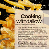 Beef Tallow for Cooking 7 LB Bulk Pail w/Safety Seal No Additives or Preservatives