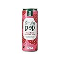 Simply Pop, Strawberry Prebiotic Soda, 12 Fl Oz