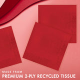 Creative Converting Touch of Color 2-Ply Paper Lunch Napkins, 50-Count, Classic Red