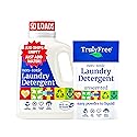 Truly Free Natural Laundry Detergent for Sensitive Skin | Eco Friendly, Plant Based, Baby Clothes Safe | Clean & Easy Powder to Liquid, 1 Pack