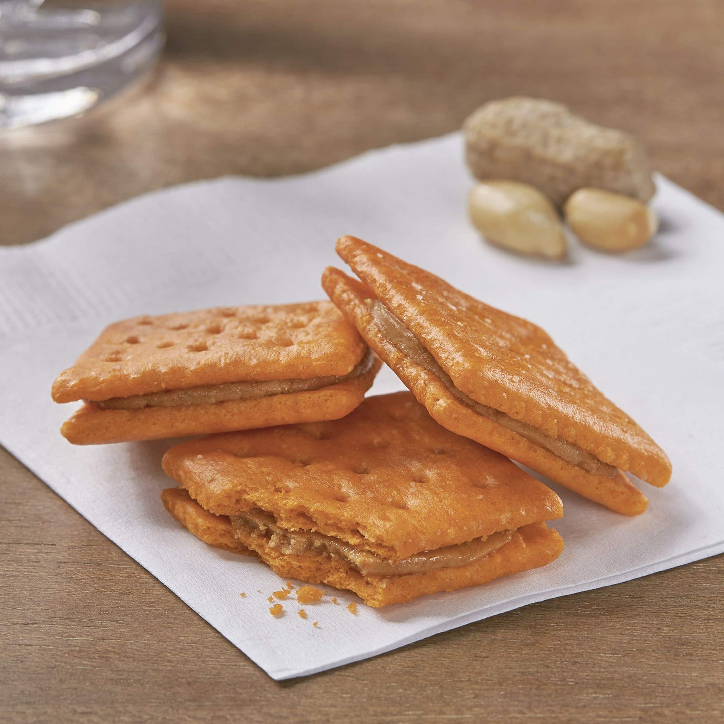 Keebler Cheese and Peanut Butter Sandwich Crackers, Single Serve, 1.38 oz Packages, 8 Count(Pack of 6)