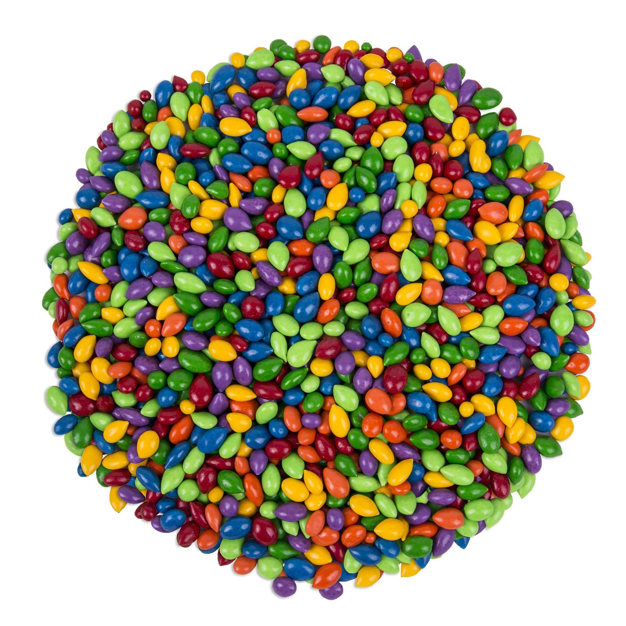 Kimmie Candy Sunbursts Colorful Chocolate Covered Sunflower Seeds, 5 Pounds in Original Bulk Manufacturer Packaging