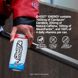 GHOST Energy Drink - 12-Pack, 'Merica Pop, 16oz Cans - Energy & Focus & No Artificial Colors - 200mg of Natural Caffeine, L-Carnitine & Taurine