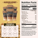 Hudson Henry Chocolate Pecan Granola | Gluten Free Granola with Nuts & Seeds | Vegan, Non-GMO & Small Batch Baked with Pure Maple Syrup & Extra Virgin