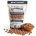 Burroughs Family Farms Roasted Salted Almonds 3 lb, Regenerative Organic and USDA Organic Certified, No Added Oils, Lightly Salted & Perfectly Dry