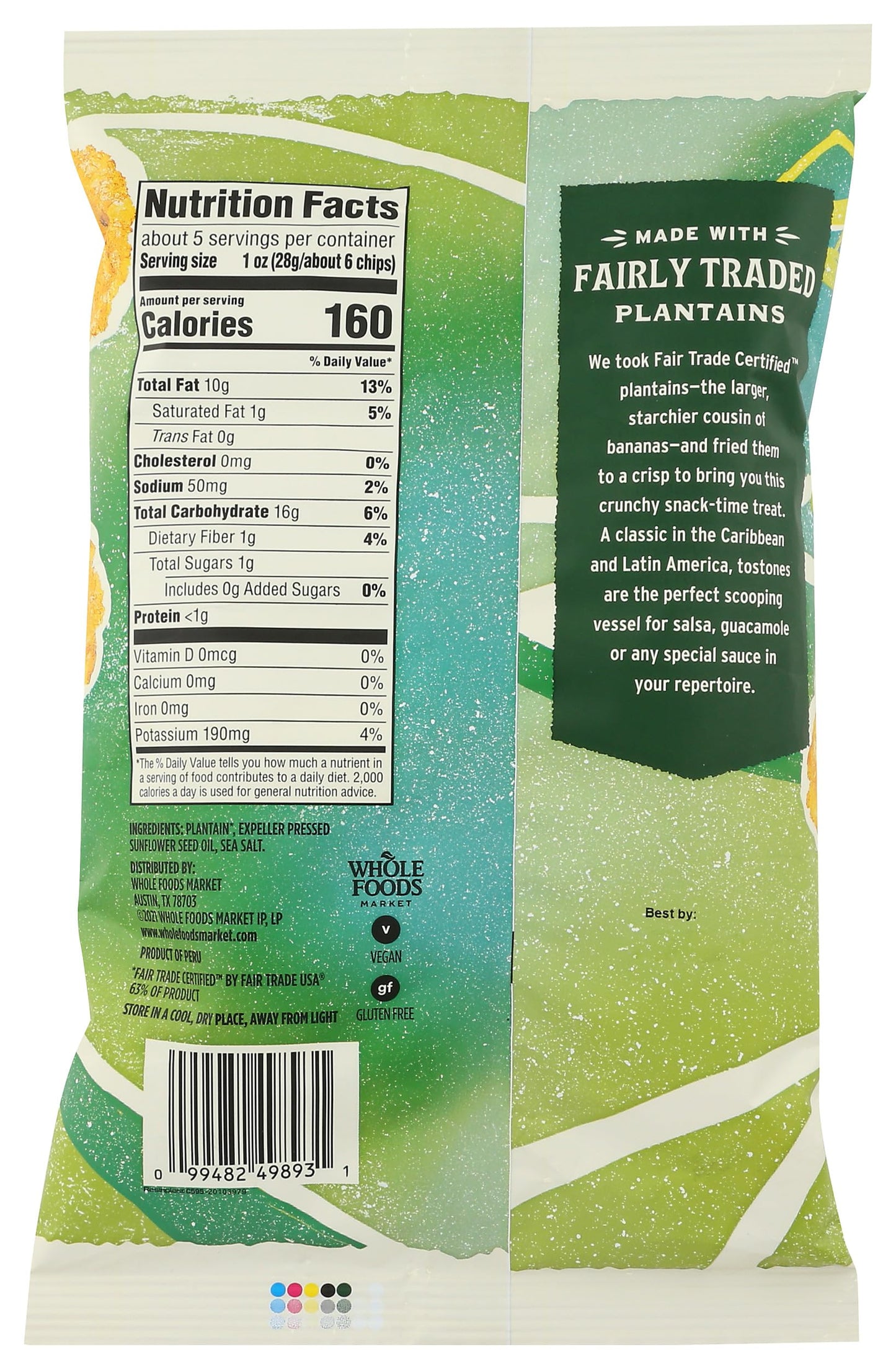 Whole Foods Market, Plantain Tostones, 5 Ounce