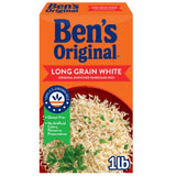BEN'S ORIGINAL Converted Brand Enriched Long Grain White Rice, Parboiled Rice, 1 lb Box (Pack of 12)