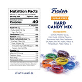 Sugar Free Hard Candy Mix - 1 Pound Bag (Approx. 75 Pieces), Individually Wrapped, Sugar Free Candy Assorted Fruit & Berry Mix Flavors - Lemon, Lime