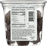 Nassau Candy, Candy Dark Chocolate Sea Salt Caramels, 16 Ounce